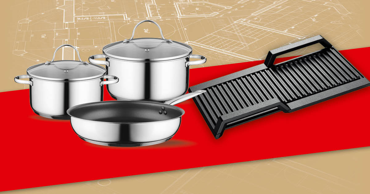 Bosch Aktion Grillplatte Kochtopfset Faustmann Küche